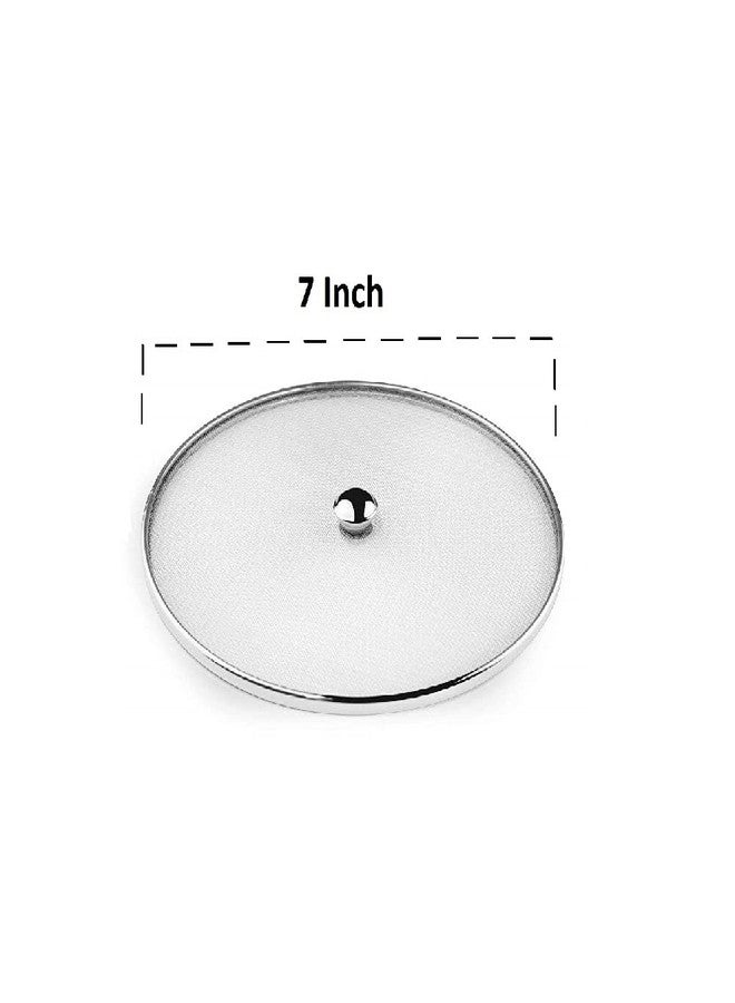 First Front Stainless Steel Multi Purpose Milk Net Cover (Strainer) Set of 4 Piece (7, 8, 9 & 11 Inch) - Silver - Image 3